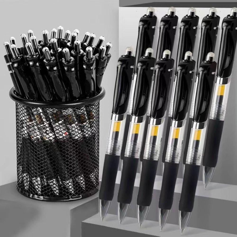 5 шт. Черная Синяя Красная Ручка-счетчик с чернилами для подписи Гладкое письмо Нажимная ручка Студент