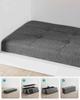 Songmics Bench with Storage Space, Seat Chest, Storage Box, Foldable, Max. static load capacity 300 kg, with metal divider grid, 120 L