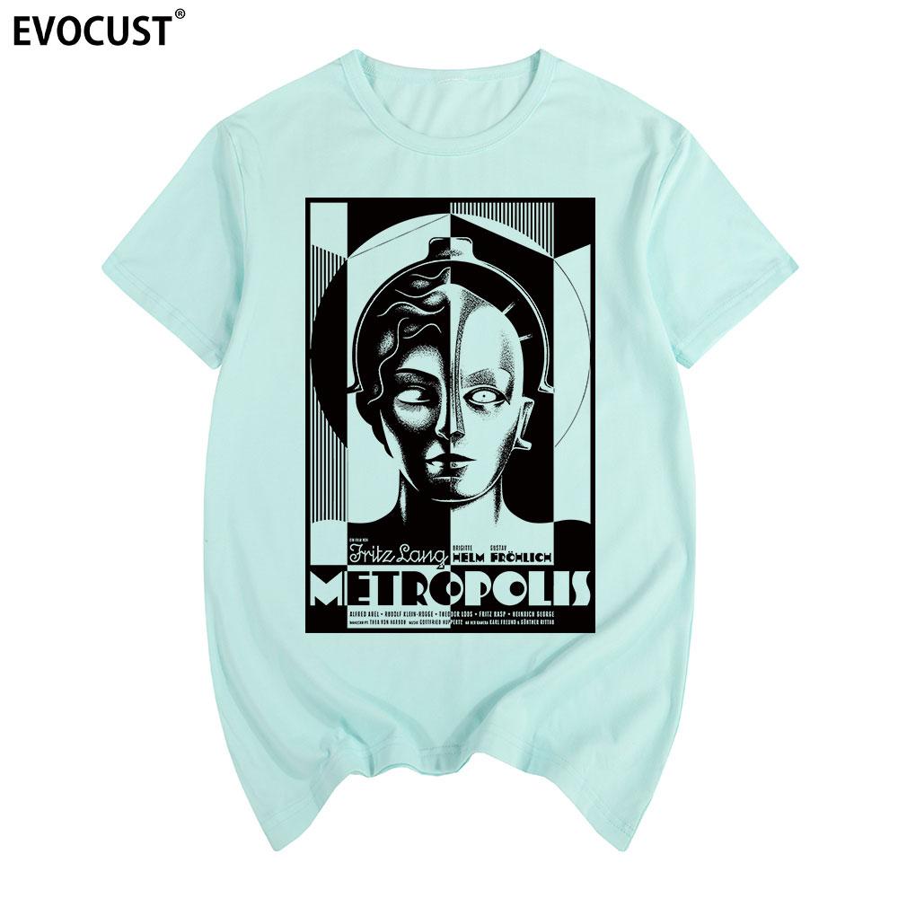 Футболка Metropolis Хлопок Мужская футболка Новая Футболка Женская унисекс Мода