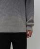 MUSINSA STANDARD Gradient Ribbed Crew Neck Knit [Charcoal Gray]