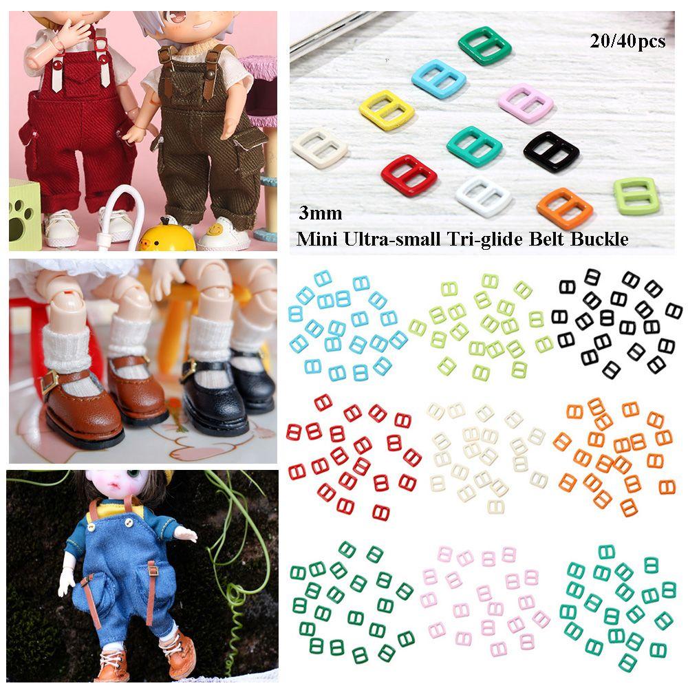 Stuffed Toys Mini Ultra-small Doll Bags Accessories Tri-glide Buckle Diy Dolls Buckles Belt Buttons