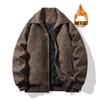 Мужская высококачественная свободная модная брендовая куртка для пар, мужская осенне-зимняя утолщенная кожаная куртка в стиле ретро в американском стиле