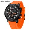 Quartz Watch Men's Business Six-pin Three-eye Chronograph Quartz Watch Multi-function Calendar Watch