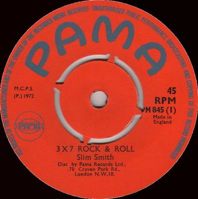 7-дюймовая пластинка SLIM SMITH  JOHN HOLT  3 X 7 Рок  н  ролл  Я всегда буду любить PM845 Pama Records 1972 UK Регги Ска  Даб Б/У