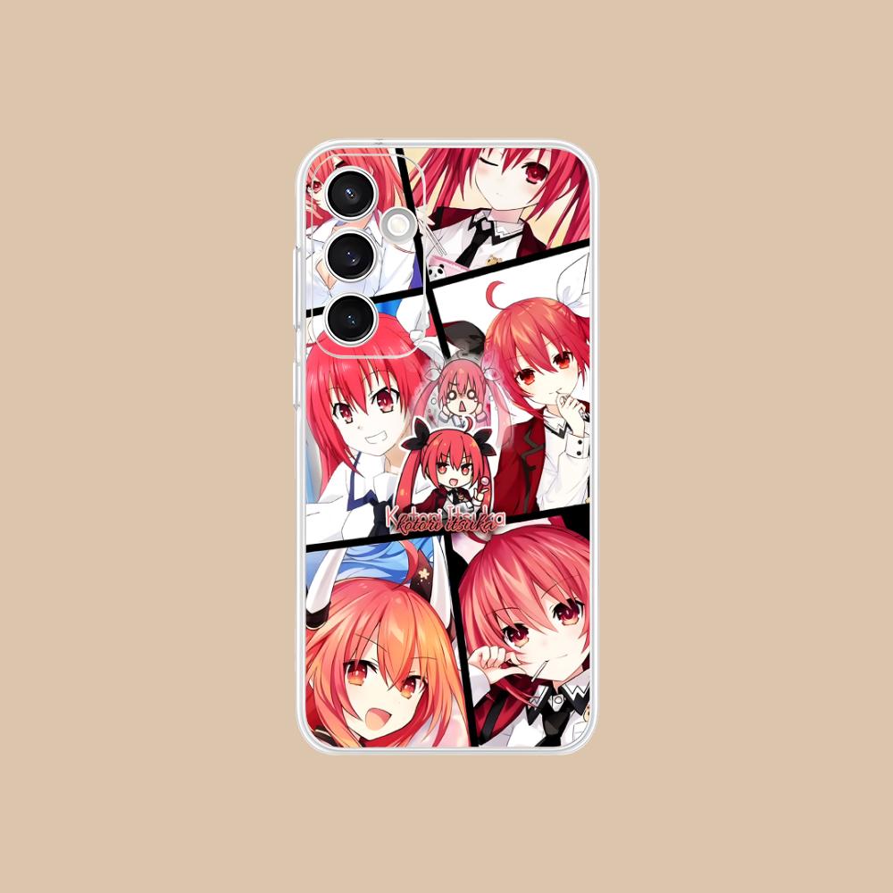 Date a Live Котори Ицука Прозрачный чехол для мобильного телефона для Samsung Galaxy S25 S24 S23 S22 S21Plus FE Ultra Цветной чехол