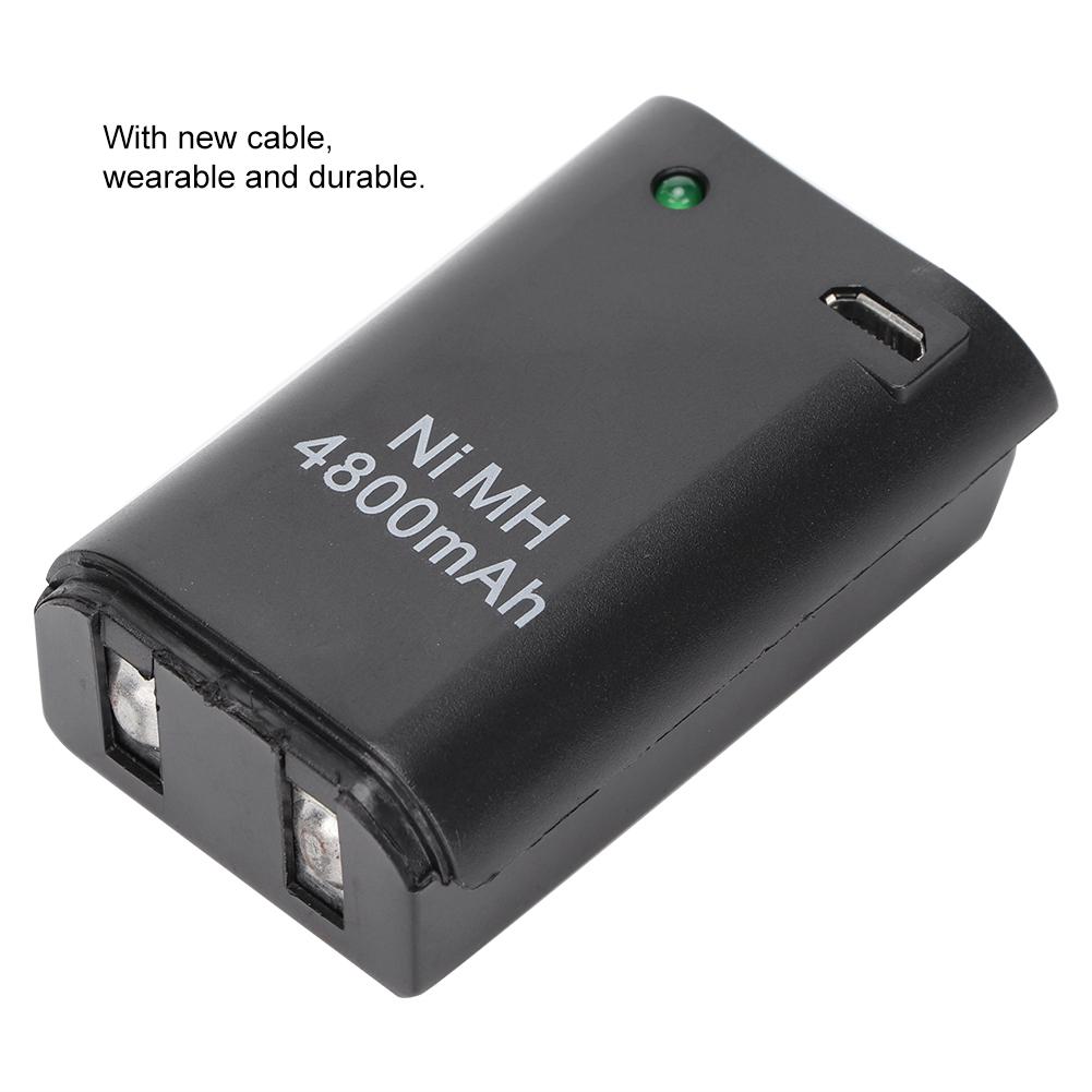 2 в 1 4800 мАч перезаряжаемый геймпад Ni MH аккумулятор для консоли контроллера Xbox 360