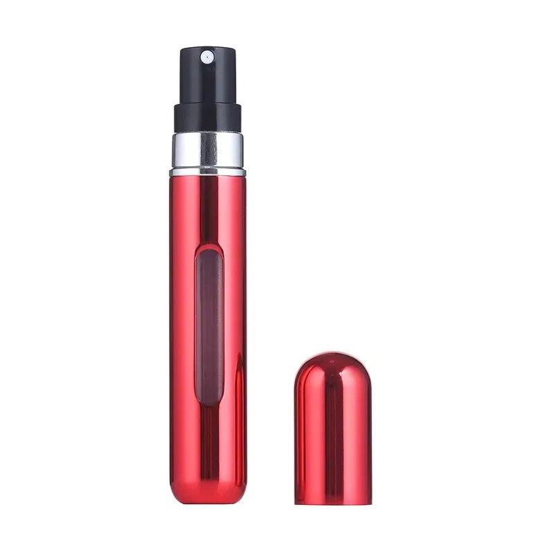 8ML Portable Travel Mini Small Container Aluminum Purse Tester Decant Perfume Roller Bottle Dispensing Tool Refillable Spray 1PC