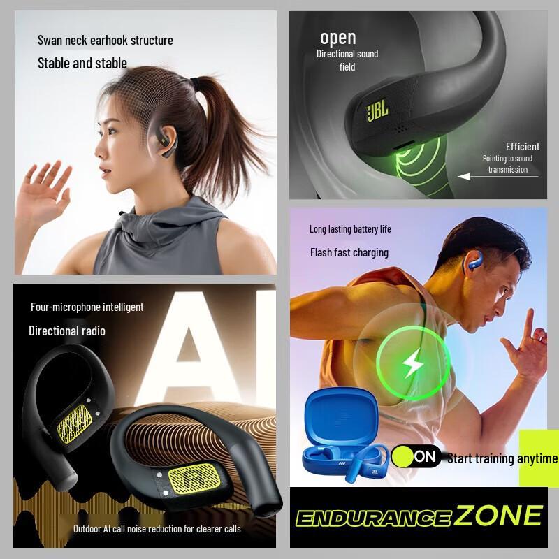 JBL Endurance Zone True Wireless Open-Ear Sports Earbuds