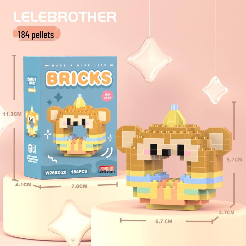 Совместимые с Lego микро строительные блоки мультяшные фигурки - детские развивающие настольные игрушки