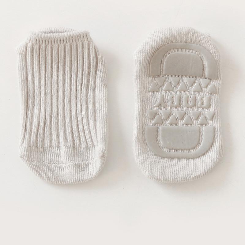 Осенние детские короткие хлопковые носки без рукавов, детские однотонные белые нескользящие носки в полоску для детей, мальчиков и девочек, новорожденных