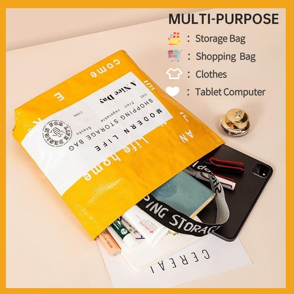 1 шт., водонепроницаемая складная сумка-тоут большой емкости из полипропилена, портативная сумка на одно плечо или с верхней ручкой, женская сумка на плечо