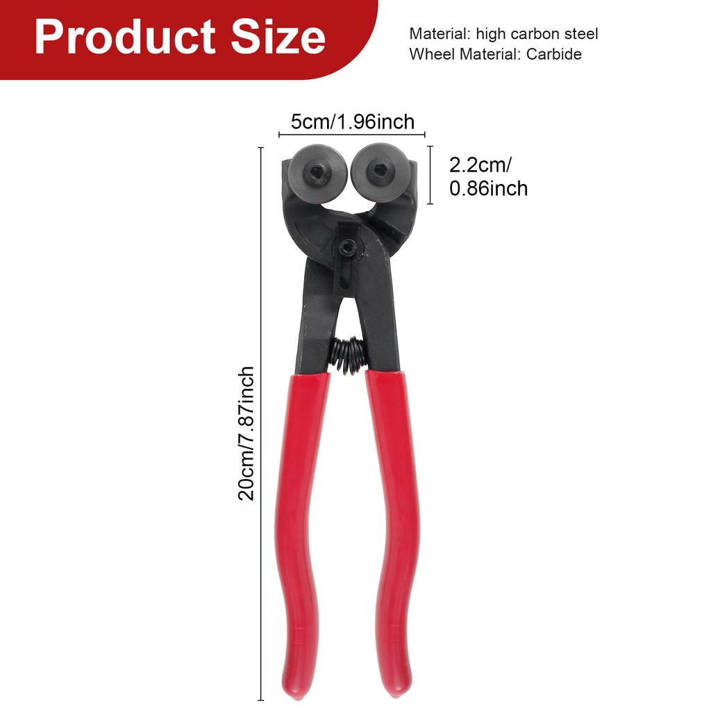 Набор инструментов для резки стекла Плоскогубцы для разлома стекла Инструмент для резки плитки Инструмент для резки мозаики С маркером для плитки Режущий ролик