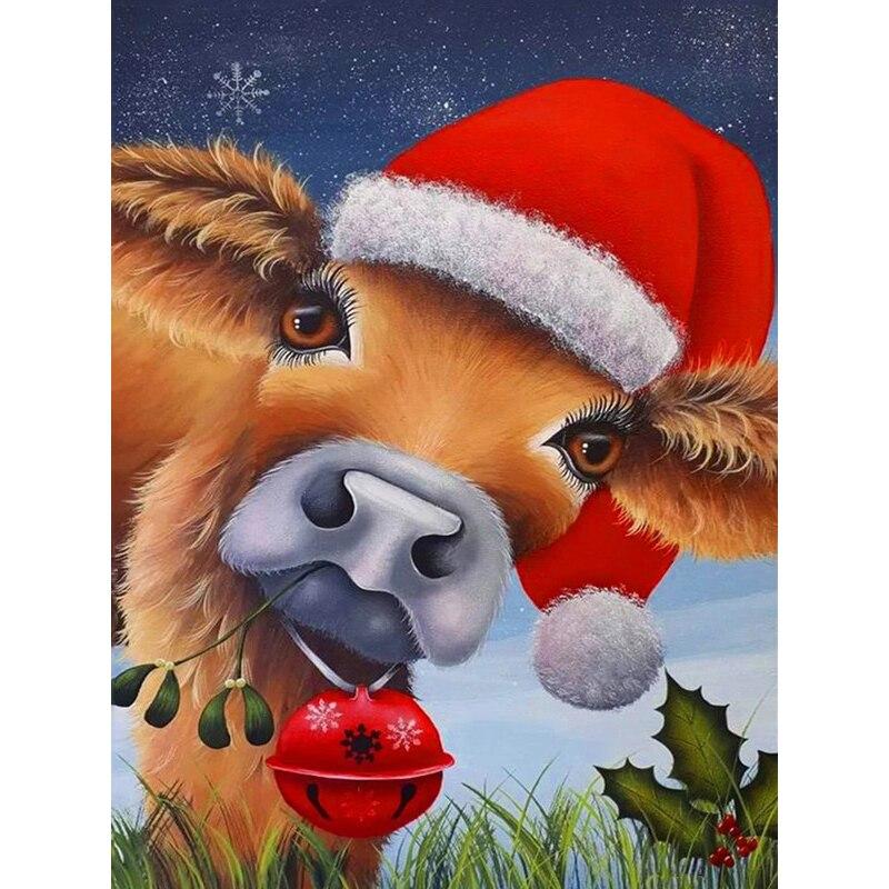 Новый 5D DIY алмазная живопись крупный рогатый скот Алмазная вышивка животные вышивка крестиком полная круглая дрель ремесла домашний декор ручной подарок