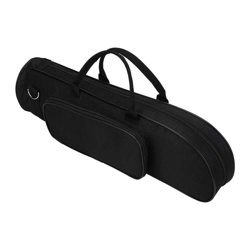 LADE Oxford Cloth Thicken Trumpet Bag with Shoulder Belt (Black)