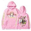 Anime Demon Killer Kawaii Kanroji Mitsuri Printed Men's and Women's Harajuku Pullover Long Sleeve Hooded Unisex Sweatshirt