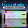LDON 68pro New Model 8000Hz Magnetic Switch Keyboard 68 RGB Wired Gaming Laser Keyboard Mechanical Operation for PC Desktop