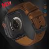 Ремешок из кожи Crazy Horse для Apple Watch Band Ultra2 49мм Серии 10 46мм Мужской 26мм Браслет для Серии 9 7 8 5 4 SE 6 45мм 44мм