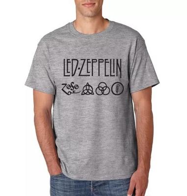 Футболка Led Zeppelin Классическая Рок-группа Размеры S-6XL Хлопковая футболка, Футболка с рок-группой Унисекс