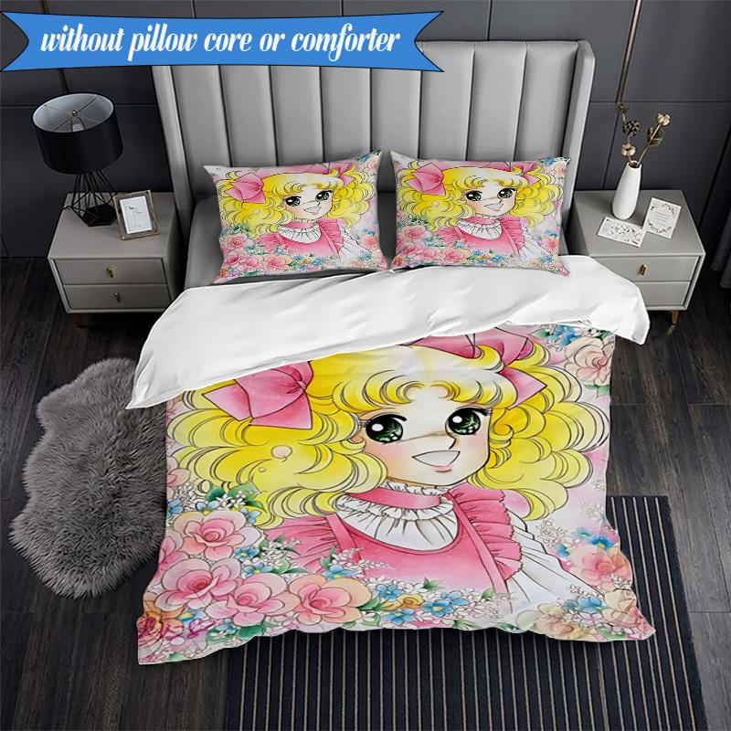 Panda And sweet Friendship 3pcs K-pop music group Bedding set,Ideal for Bedroom, Dormitory,Including Duvet Cover And 2pcs Pillowcases,Fan gifts
