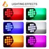 12x18w battery light 6in1 Battery LED Flat Par Wireless DMX Remote Control Lights For Outdoors Home Party Disco Wedding Show atmosphere