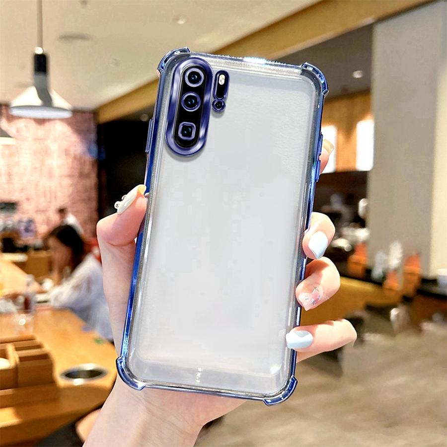 Противоударный чехол-кейс с подушкой безопасности для Honor 20S 20 Lite 50 SE Magic 4 5 6 7 Pro Huawei P Smart P60 P30 P40 P50 Покрытие Гальваническое Силиконовый Чехол