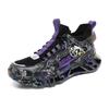 New fashion casual sports shoes outdoor lightweight versatile dad shoes fly-woven camouflage blade shoes