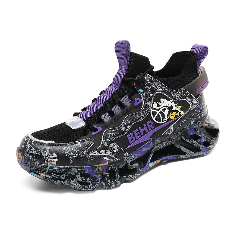 New fashion casual sports shoes outdoor lightweight versatile dad shoes fly-woven camouflage blade shoes