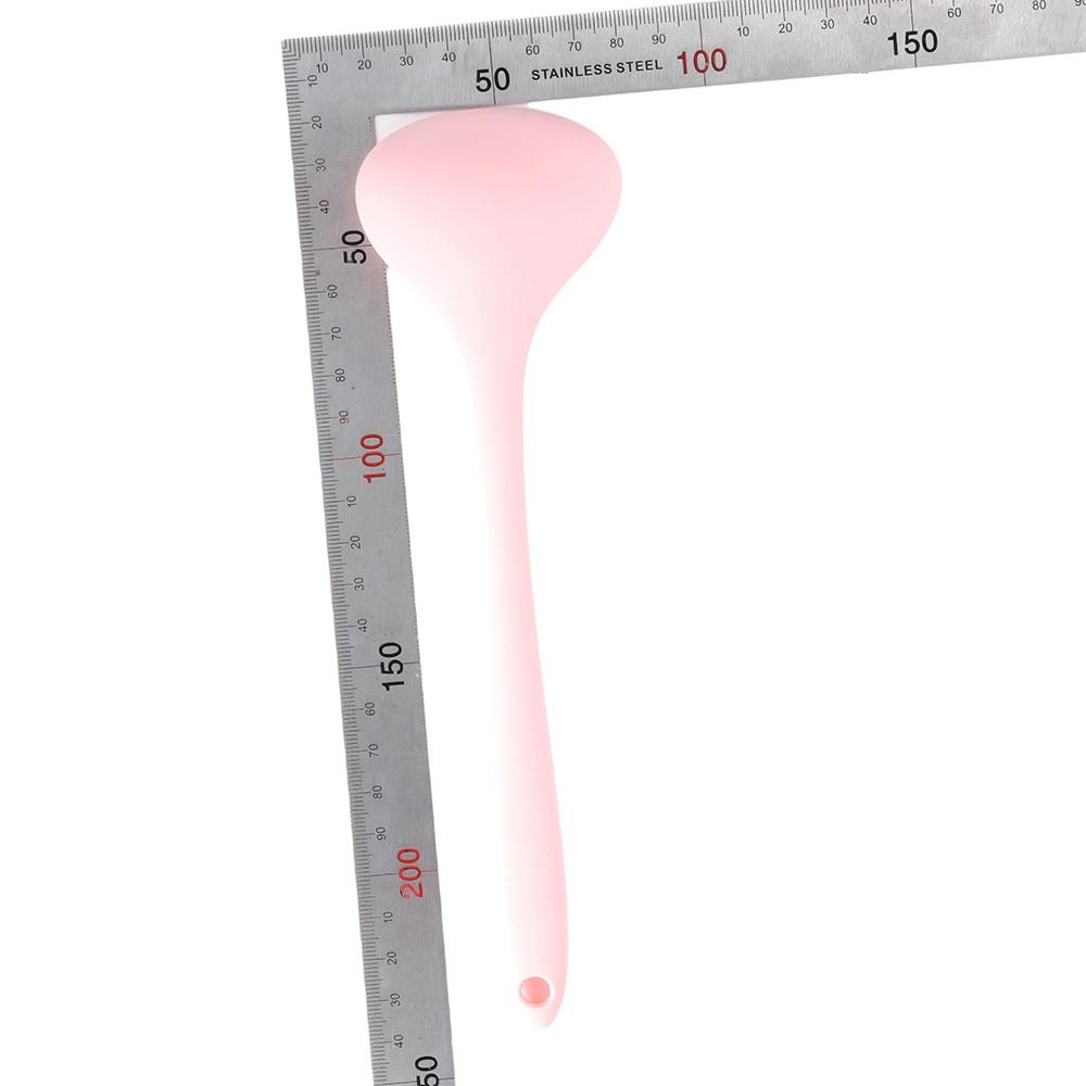 Heat Resistant Curved Handle Non-stick Dinnerware Tableware Soup Ladle Serving Spoon Scoop