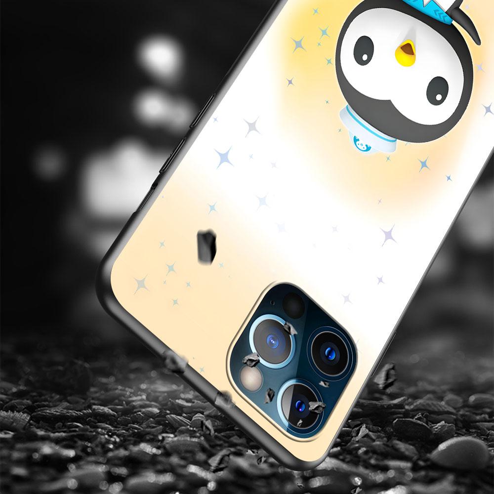 Cartoon Octonauts Case for Apple iPhone 13 14 Plus 11 12 Mini 15 Pro Max 7 8 SE 2020 X XS XR Silicone Black Soft Phone Cover