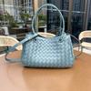 New High-Quality Vegetable Basket Tote Bag Large Capacity Woven Bag Single Shoulder Commuting Crossbody Handbag