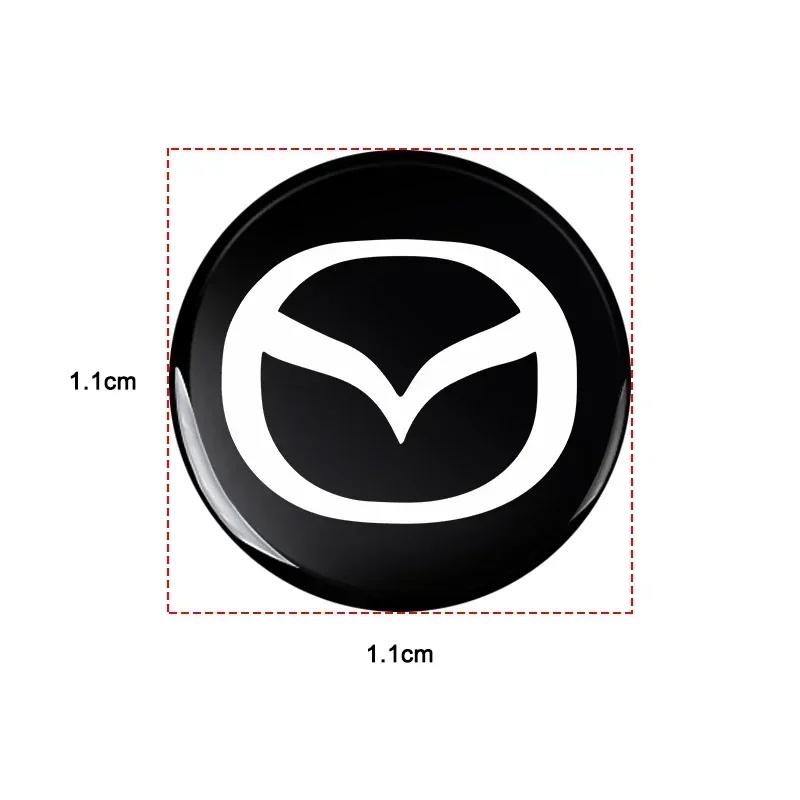Auto Accessories Car Key Stickers Emblem Car Goods 14MM Remote For Mazda 2 3 4 5 6 7 8 CX5 2 CX3 CX9 MX5 RX8 Axela Demio MS GJI