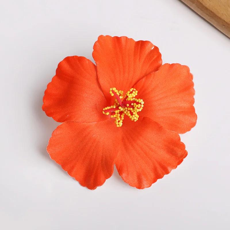 2/5 шт. Гавайский цветок заколка для волос Летний пляж Вечеринка по случаю дня рождения Свадебное украшение Аксессуары для волос в виде искусственных цветов яйца для девочек