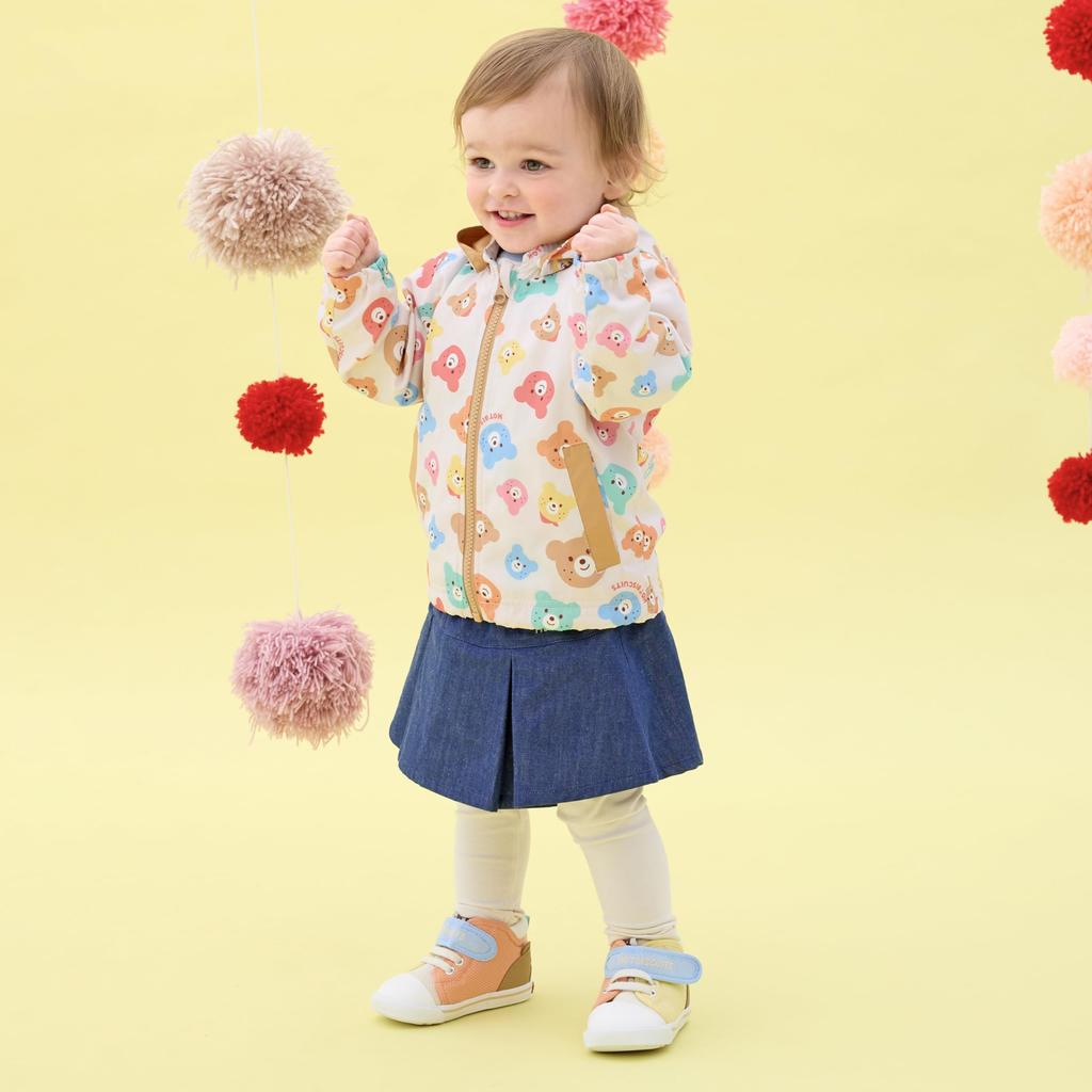 Miki House Hot Biscuits Windbreaker for Boys and Girls, Baby, Kids, Multicolor, 90cm, 70-3701-145