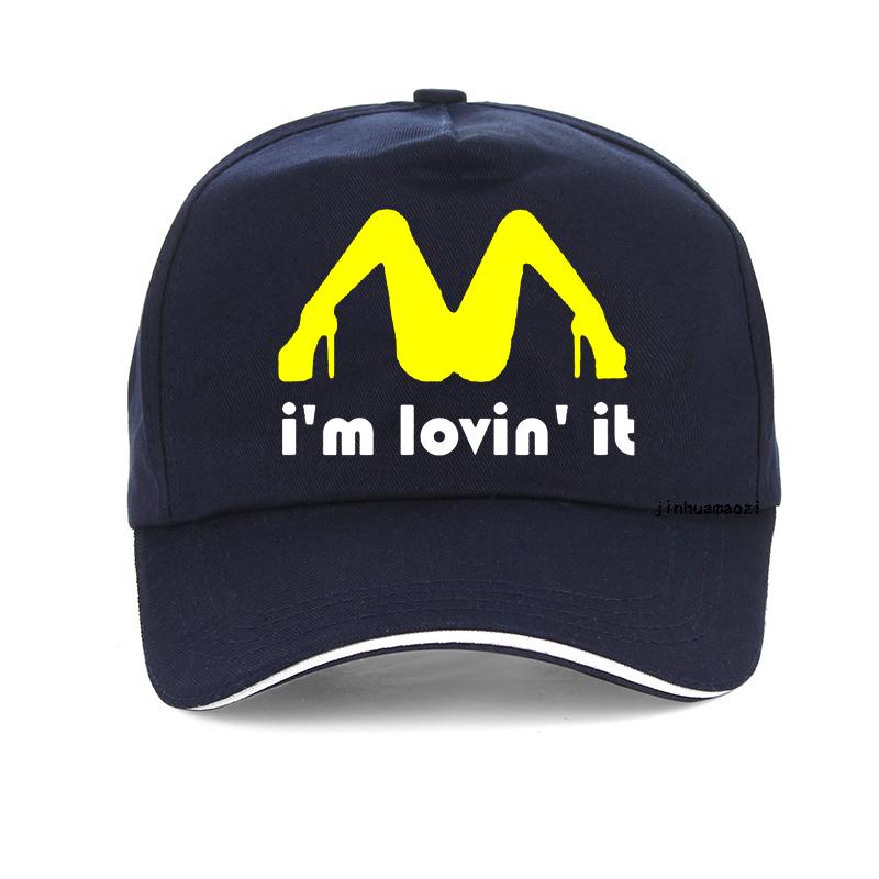 Men Tricolor I'm Loving It Inapropriate Offensive Sex Baseball Cap Funny Humor Joke Rude Summer Dad Hat Adjustable Snapback Hats