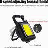 Mini Warning Safety Light LED Floodlight Mini Keychain Light Portable Lights COB LED Flashlight
