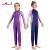 Новый детский водолазный костюм толщиной 2,5 мм, раздельный, с длинными рукавами, толстый водолазный костюм для девочек, тренировочный костюм для плавания и серфинга в холодной воде