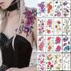 Design Waterproof Longlasting Full Flower Arm Temporary Tattoo Stickers Body Art Body Leg Decal