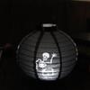 Versatile Led Paper Pumpkin Lantern Featuring Spider And Bat For Festive Halloween Atmosphere