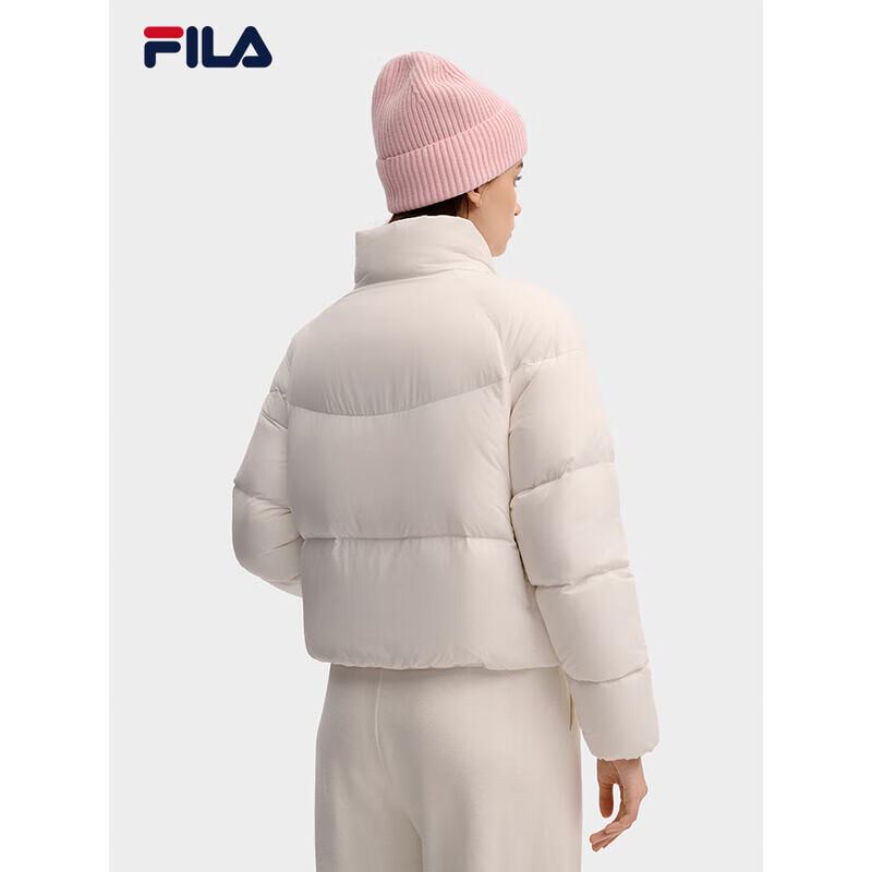 Fila Женская зимняя свободная пуховая куртка с воротником-стойкой 2025