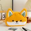 Большая вместимость Креативный пенал Fox мультфильм милый плюшевый канцелярский студенческий многофункциональный мешок для хранения забавный пенал