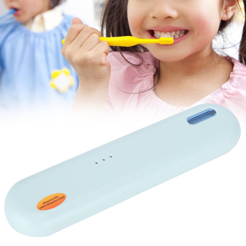 Portable USB UV Toothbrush Sterilizer Box Disinfection Toothbrush Storage HolderBlue