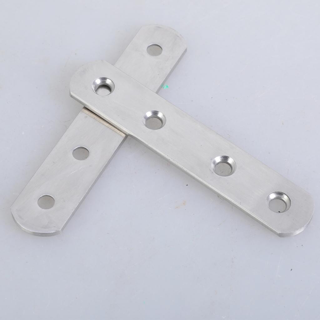 20Pieces Multipurpose Straight Brace Brackets Sturdy Stainless Steel Materials Connectors for Reinforcing Furniture