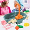 Детская игрушка-раковина Посудомоечная машина Электрическая Автоматическая Образовательная Ответственность Ролевая игра Развлечение Набор игрушек из АБС-пластика Подарки