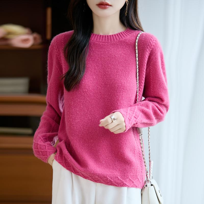 Женский кашемировый свитер Qinghe кашемир 30% кашемир 70% шерсть осенне-зимний пуловер теплый и модный