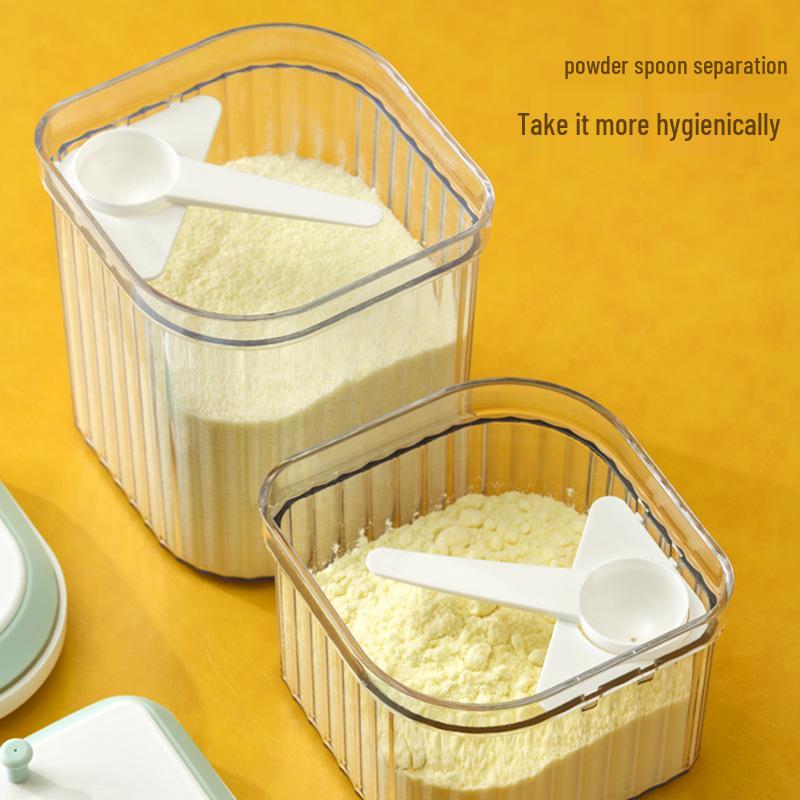 Large Airtight Plastic Storage Jar for Flour, Snacks, Grains, and Milk Powder