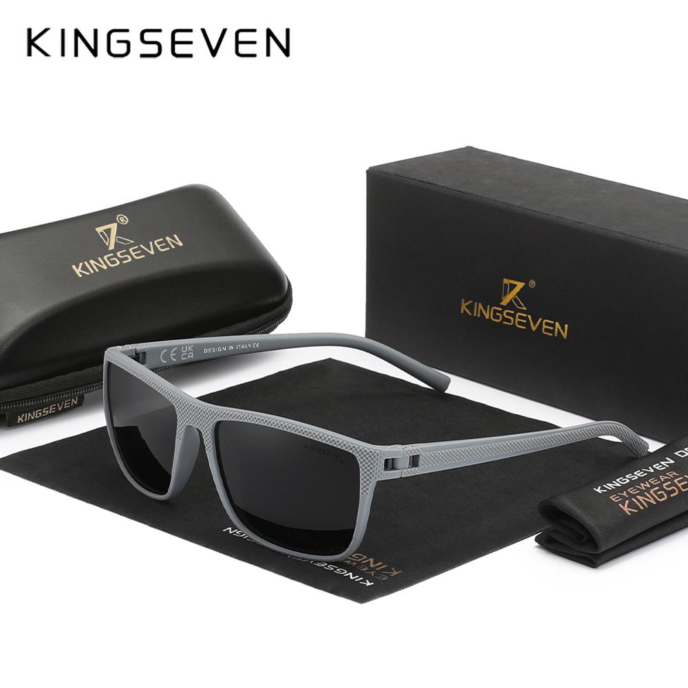 Kingseven Прозрачные солнцезащитные очки для женщин, модные поляризованные, блокирующие УФ-излучение, очки для защиты глаз от солнца, праздничные очки