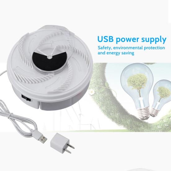 Электрическая ловушка для мух Устройство для борьбы с вредителями Летающая ловушка для насекомых Plug-Play Низкий уровень шума Безопасно в использовании Автоматическая комнатная ловушка для мух Ловушка для комаров