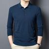 Мужской вязаный свитер с длинным рукавом и воротником поло Yiliteng