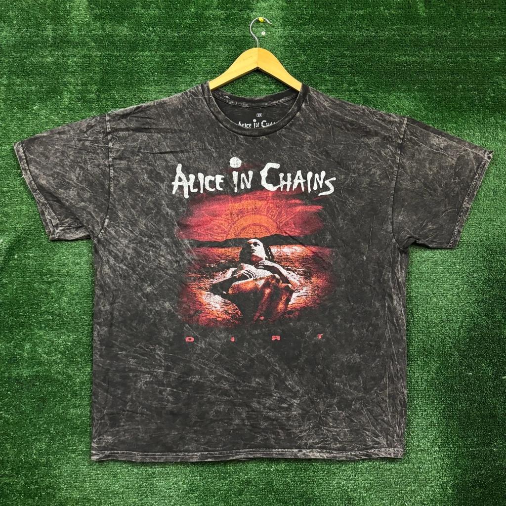 Alice In Chains Dirt Основана в 1987 году Хэви-метал группа Футболка с минеральной стиркой Размер 2XL