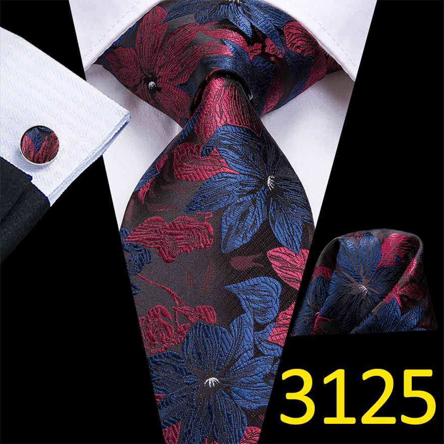 Галстук-платок, набор запонок для мужчин, свадебные цветы, золотой, темно-синий галстук, 100 шелковых галстуков с цветочным узором пейсли